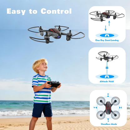 Drone with Camera 1080P HD, Mini RC Quadcopter for Kids & Adults