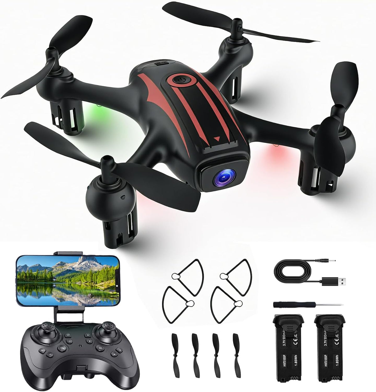 Drone with Camera 1080P HD, Mini RC Quadcopter for Kids & Adults