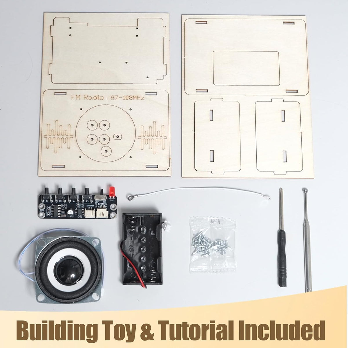 STEM Toys for Ages 6-8-13 Science Kits DIY Building Radio Cool Stuff for Kids Gadget Birthday Gifts for 7 9 11 12 14+ Year Old Boys Girls Teen Circuit Engineering Electronics Project Activities