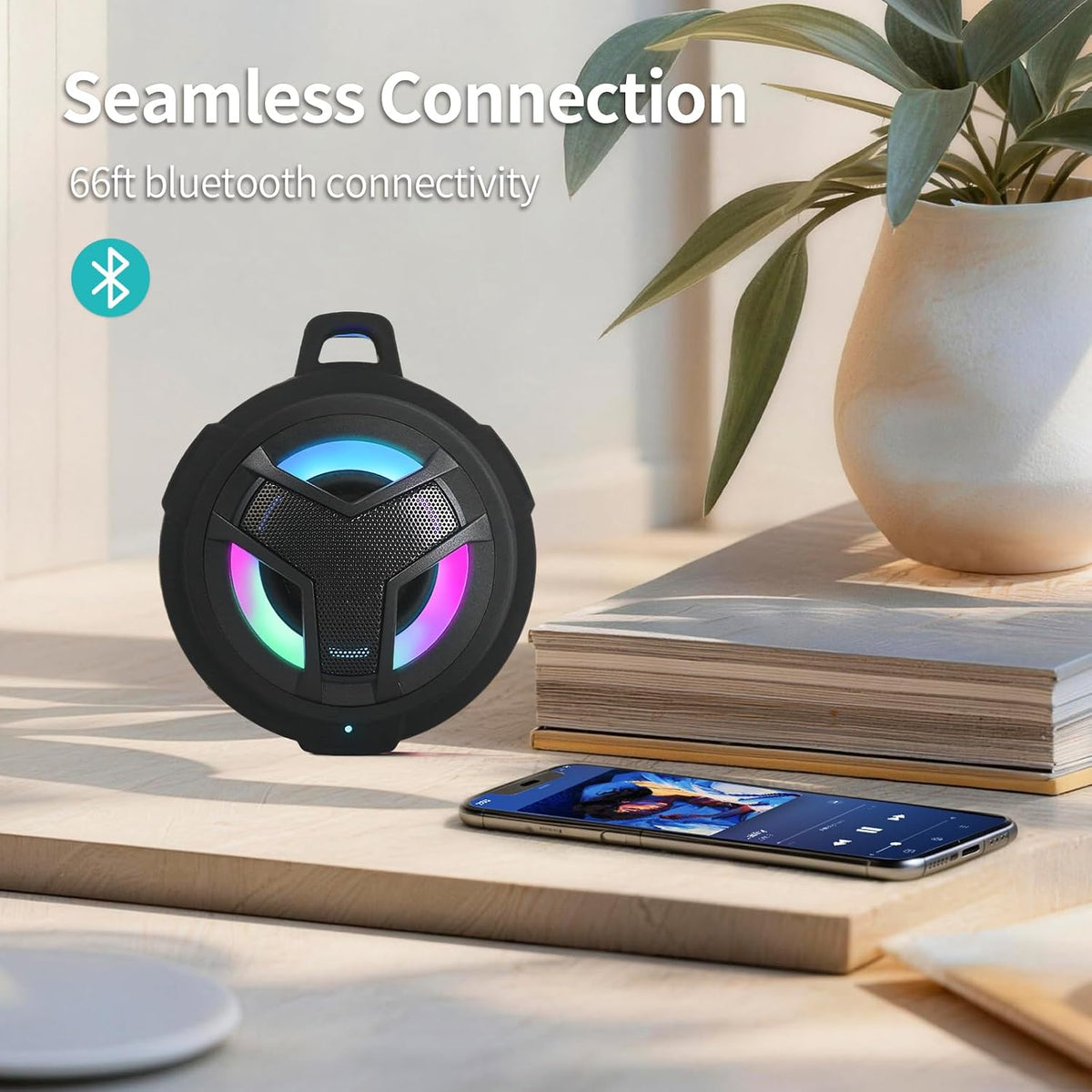 Bluetooth Shower Waterproof Speaker Portable Gifts for Kayak Teens