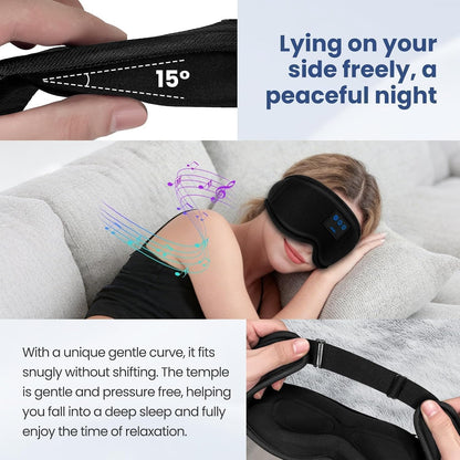 Sleep Headphones, Sleep Mask with Bluetooth Headphones