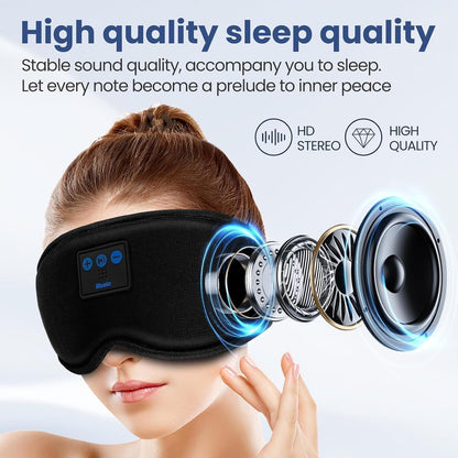 Sleep Headphones, Sleep Mask with Bluetooth Headphones