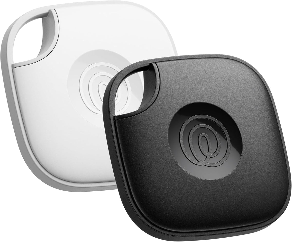 Tile - Bluetooth Tracker, Keys Finder and Item Locator for Keys, Bags and More. Phone Finder. Both Ios and Android Compatible. 2-Pack (Black/White)