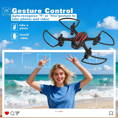 Drone with Camera 1080P HD, Mini RC Quadcopter for Kids & Adults