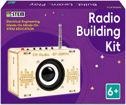 STEM Toys for Ages 6-8-13 Science Kits DIY Building Radio Cool Stuff for Kids Gadget Birthday Gifts for 7 9 11 12 14+ Year Old Boys Girls Teen Circuit Engineering Electronics Project Activities